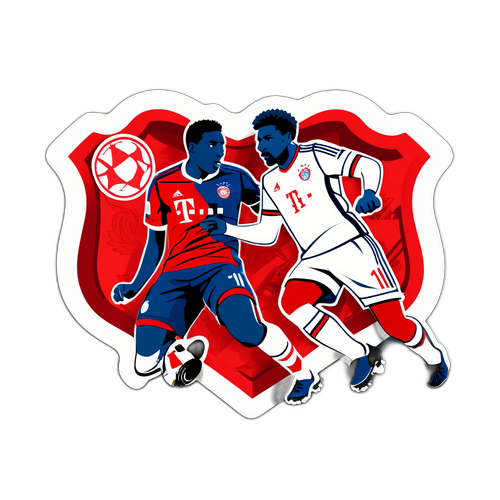 Stiker Bayern Munich vs Arsenal