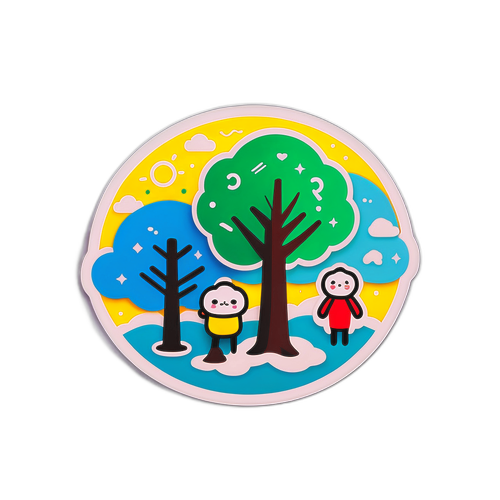 Dalawang Puno na Nagtatalkumpik ng Panahon