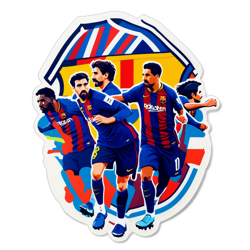 Blaugrana Frenzy: Sticker Menakjubkan yang Merayakan Kejayaan FC Barcelona!