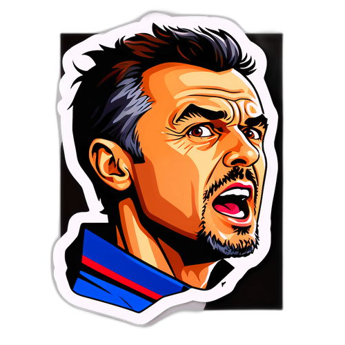 Luis Enrique Animation Klistermärke