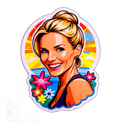 Michelle Hunziker in una giornata di sole