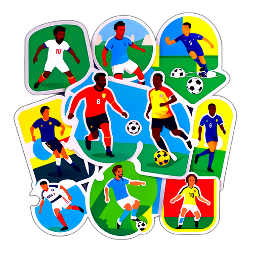 Thiết kế nhãn dán cho những trận bóng đá đáng nhớ