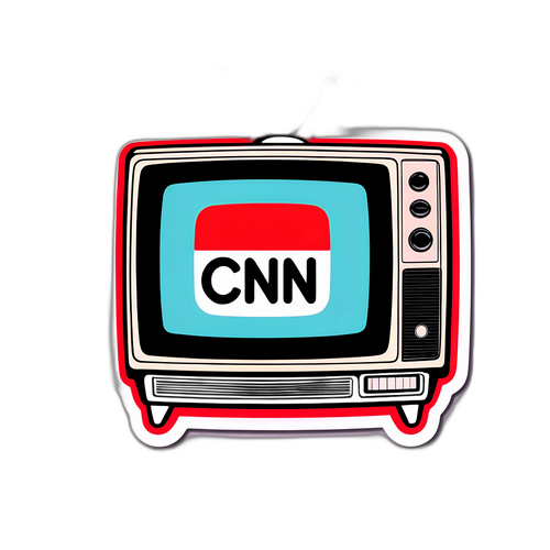 ס sticker המייצג את CNN