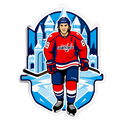Стикер с Овечкиным в хоккейной форме