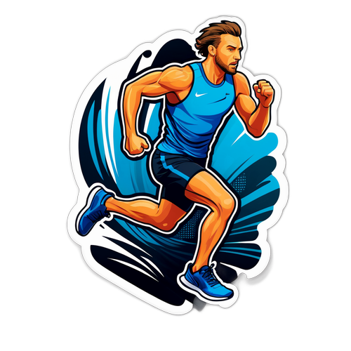 Sportovní samolepka s Lukášem Fajkem