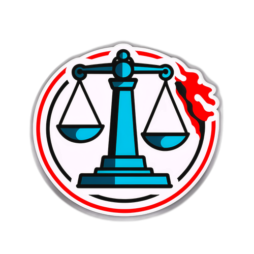 Sticker voor Juridische Implicaties van Illegale IPTV Boetes