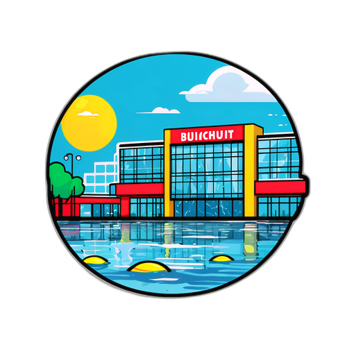 Centru comercial inundat în București