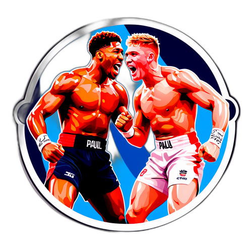 A Jake Paul és Anthony Joshua meccs utáni ünneplés