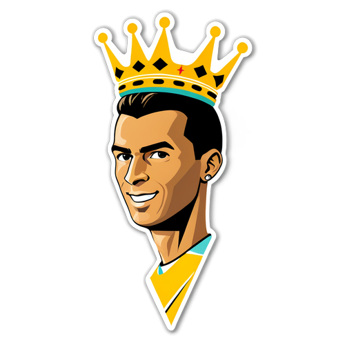 Ronaldo "King" Sticker: A Must-Have for True Football Fans!