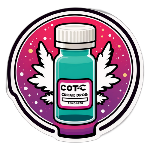 ユニークなイラストでOTC類似薬の効果を表現したステッカー