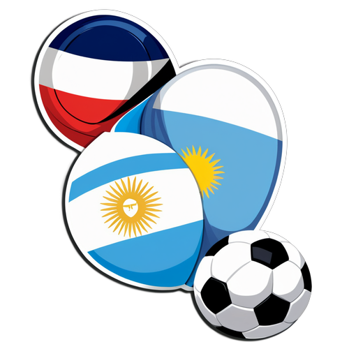 ¡El Duelo del Siglo! Argentina vs Francia: La Pasión del Fútbol en un Stickers Épico