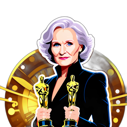 Glenn Close portréja a színpadon