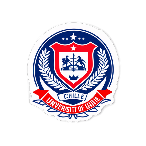 Pegatina de la Universidad de Chile frente a Audax Italiano