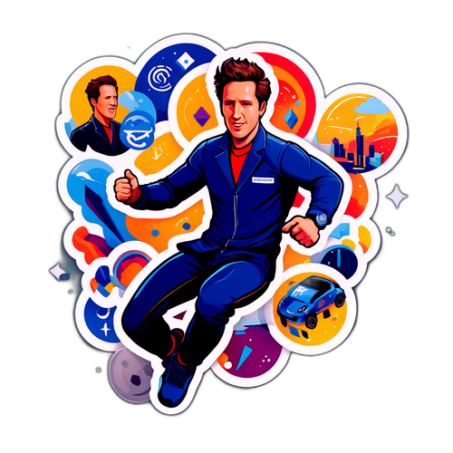 Dynamic Action Sticker Featuring James Walkinshaw