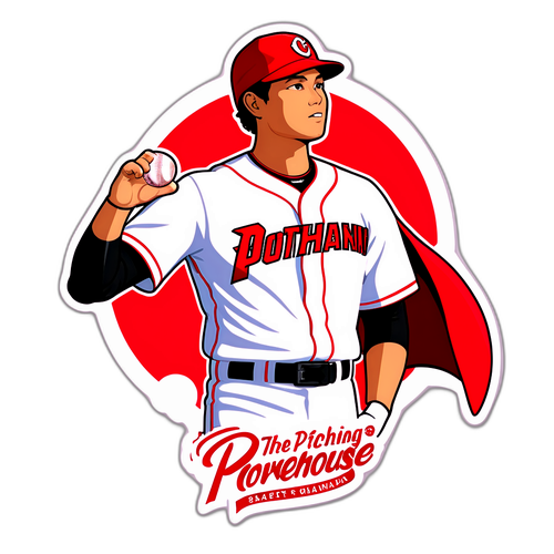 Shohei Ohtani Superhero Sticker
