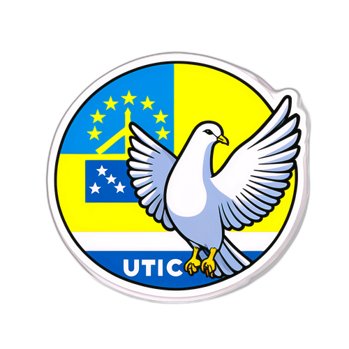 乌克兰民主选举准备赞美贴纸