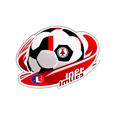 Autocollant de ballon de soccer Ligue 1 Mobilis