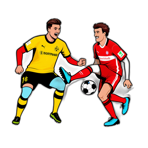 Ilustrasi Pertandingan Mesra antara Sportfreunde Siegen dan Dortmund