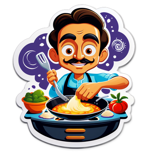 Gibran Rakabuming Masak dengan Gembira