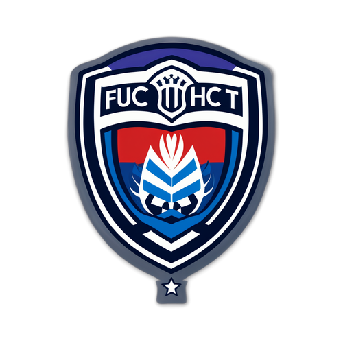 Sticker FC Utrecht met bewegende voetbal