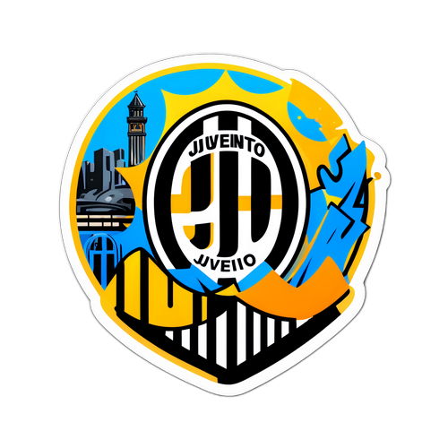 Trendy klistremerke for Juventus-fans