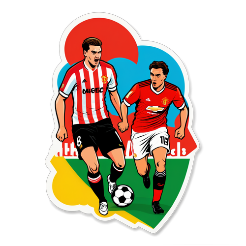 Sticker ng Labanan sa Football: Athletic Club vs Manchester United