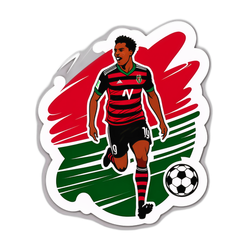 Thiết kế nhãn dán cho trận đấu bóng đá giữa Flamengo và Fluminense