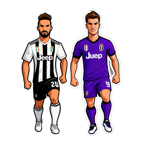 Stiker Dinamis Juventus vs Fiorentina