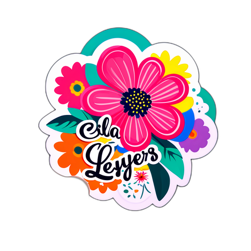 Fashion Bloem Motief met Ella Leyers