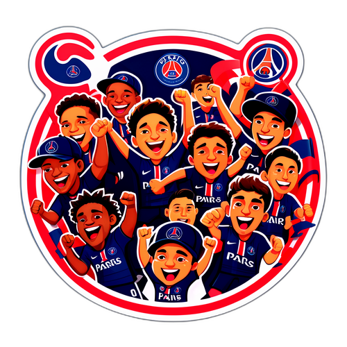 Leikkisä PSG Fanisticker