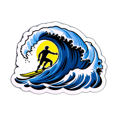 Sturmwellen Surfer Mallorca