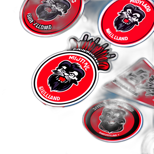 미트윌란과 실크보르를 응원하는 팬 스티커