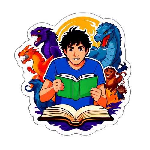 Autocollant de Percy Jackson