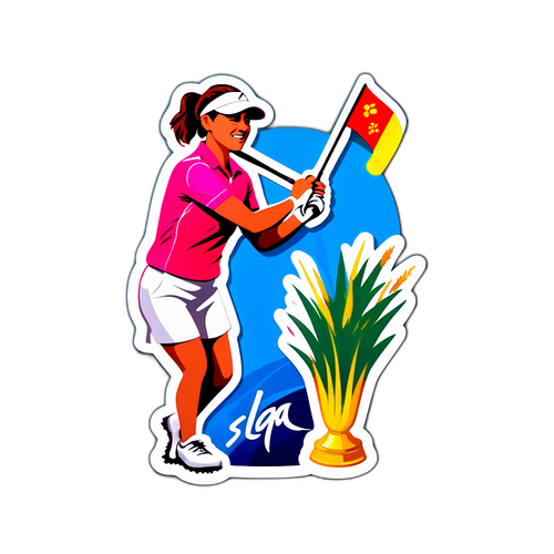 สติ๊กเกอร์ที่มอบให้ผู้ชนะในกีฬา LPGA ที่แสดงความสำเร็จของนักกอล์ฟหญิง