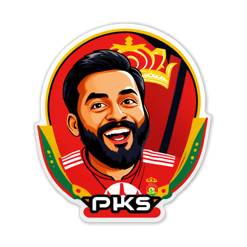 열정의 PBKS와 RCB 팬스티커 디자인