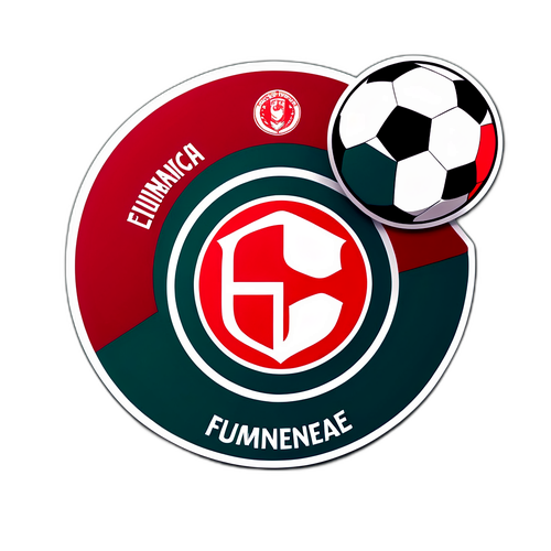 Sticker representativo del partido Internacional contra Fluminense
