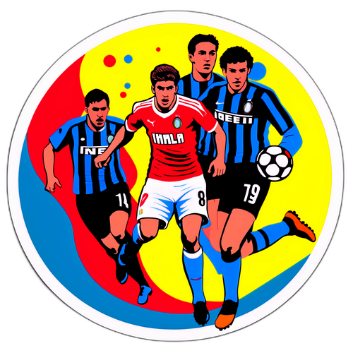 Dramatisk klistermærke for Monza vs. Inter kamp