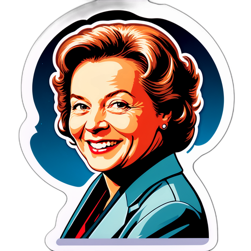 Aufkleber von Jutta Speidel zu Ehren ihrer Karriere