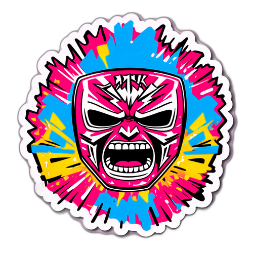 Punk Wrestling Championship Belt Sticker