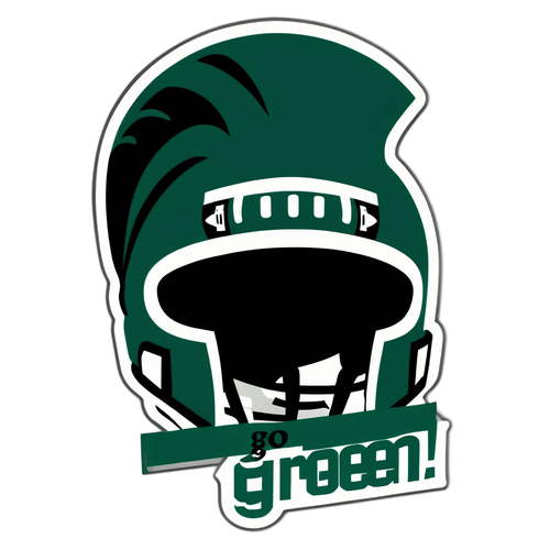 Unleash Your Spartan Spirit! The Ultimate 'Go Green!' MSU Football Sticker You Can’t Miss!