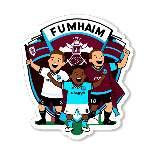 Diseño de una pegatina creativa para Fulham y West Ham