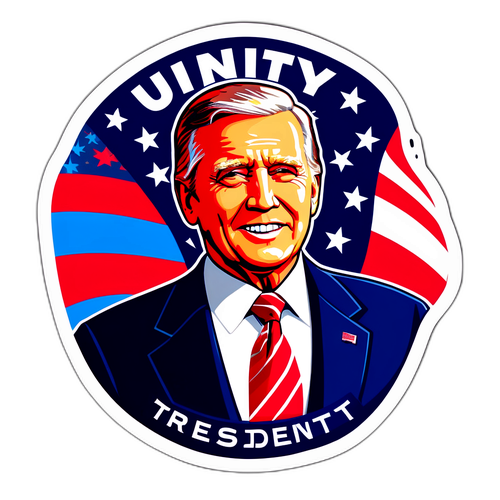 Дизайн с Президентом США и фоном американского флага