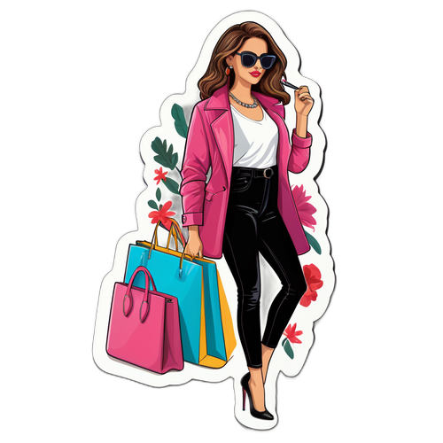 Sticker di Giulia De Lellis alla Moda