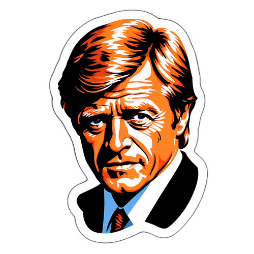 Retro-tema klistermærke af Robert Redfords berømte roller