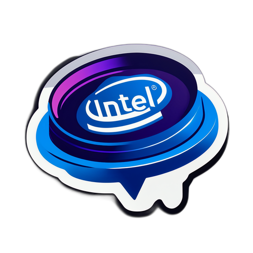 इंटेल का शेयर प्राइस डिजिटल डिस्प्ले स्टिकर