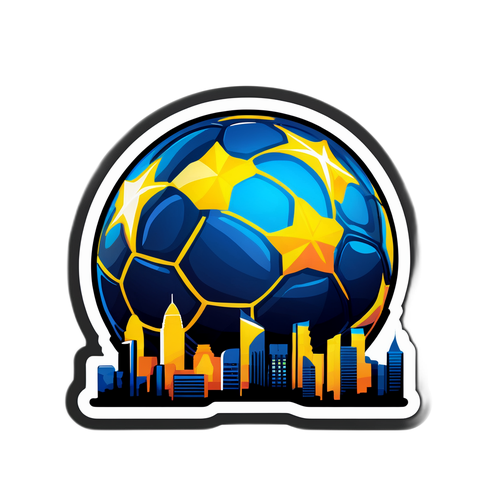 Champions League Bal met Stedelijke Skyline