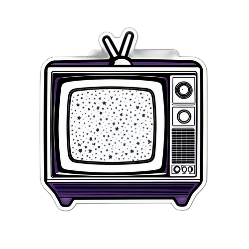 Vintage TV "General Hospital Preempted" Sticker