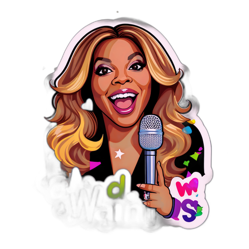 Playful Wendy Williams Sticker