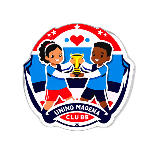 Sticker ilustrativo de amistad y competencia entre Junior y Unión Magdalena