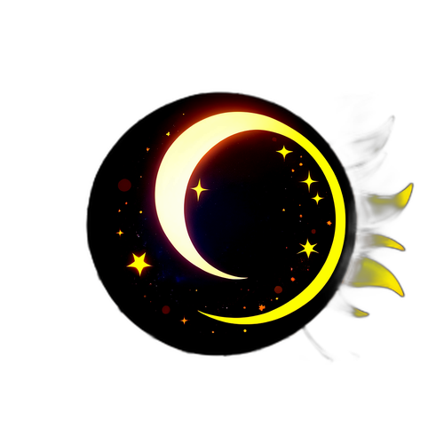 Design di adesivo celestiale: Eclissi solare